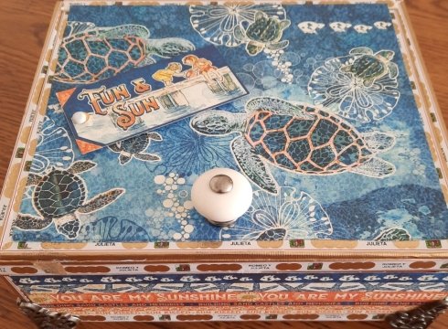 Beach Themed Cigar Boxes with Ginny Barney