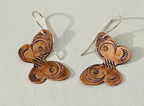 Metal Stamped Earrings with Jeanne Steck