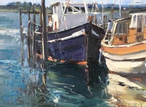 TriCoastal…Boats, Water & Sky… a Paint-along with Roger Dellar.