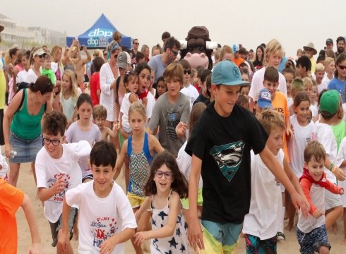 Kids Running of the Bull