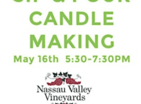 A Sip & Pour Candle Making Creative with Henlopen Candle Works